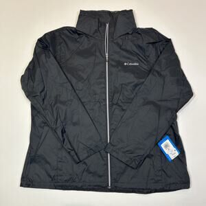 Columbia Switchback III Jacket Women’s 2X NWT Black Waterproof Packable Rain